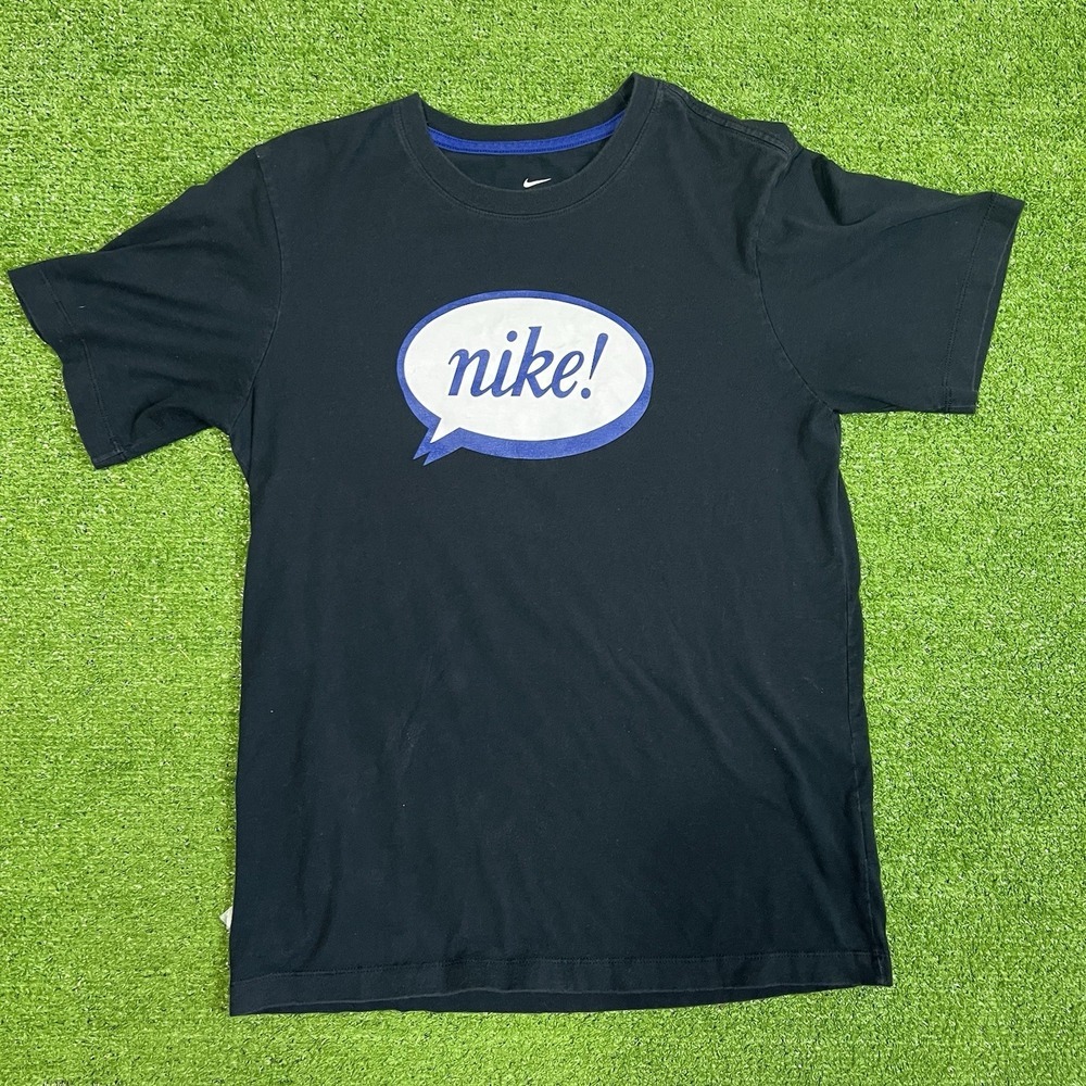Nike Air Max Shirt Small Black Emoji Airmoji Speech Bubble Graphic Tee EUC